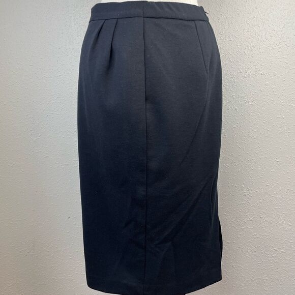 Jo Hardin Wool Blend Black Skirt Size 10 EUC - Picture 4 of 6